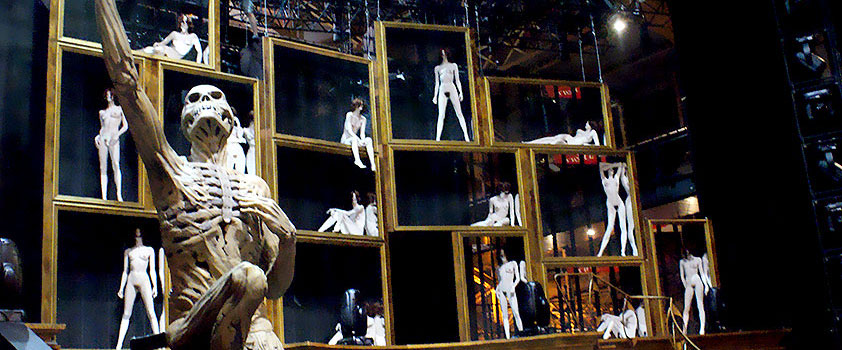 Concert de Mylène Farmer, 2008 - Métal Etude : ingénierie des structures métalliques de scène